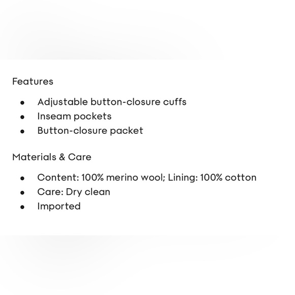 ARITZIA The Ganna Jacket - Cropped (NWOT) - Picture 6 of 6